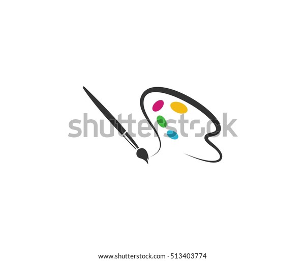 Paint Logo Stock Vector (Royalty Free) 513403774