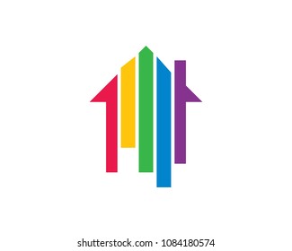 paint logo business vector icon template
