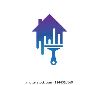 paint logo business vector icon template