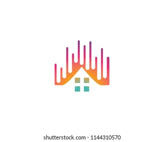 paint logo business vector icon template