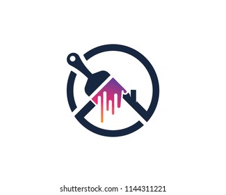 paint logo business vector icon template