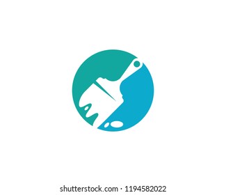 paint logo business vector icon template