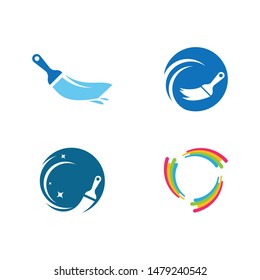 Paint logo business. vector icon template.