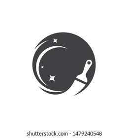 Paint logo business. vector icon template.