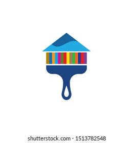 paint logo business vector icon template