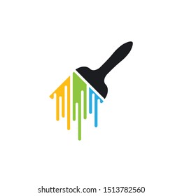 paint logo business vector icon template