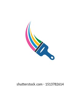 paint logo business vector icon template