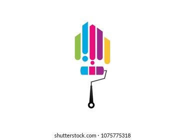 paint logo business vector template