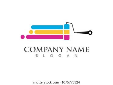 paint logo business vector template