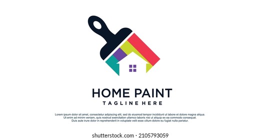 Paint Logo Design Business Construction Premium Stock Vector (Royalty ...