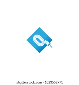 Ilustrador de diseño de tipos de letra del logotipo de pintura