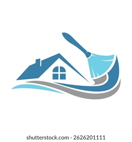 Designvorlage für Logo-Symbol malen
