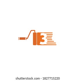 Paint logo number 3  design concept 