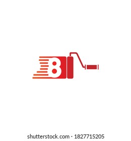 Design-Konzept des Paint-Logos Nummer 8 