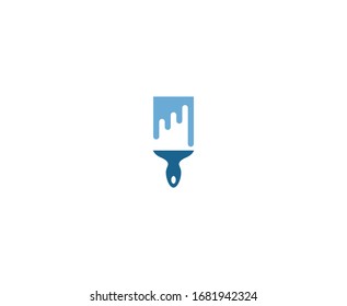 Paint logo paintbrush vector icon 