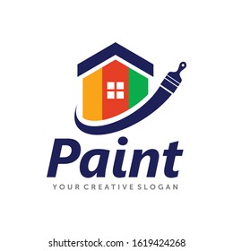 paint logo, paint services logo, paint logo vector