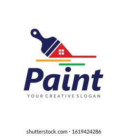 paint logo, paint services logo, paint logo vector