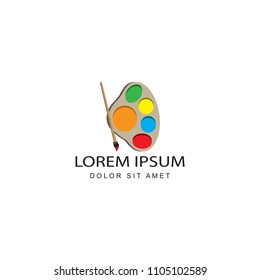 paint logo template design vector