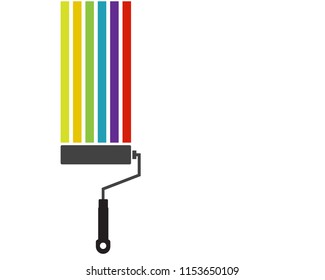 Paint Logo Template vector icon illustration design