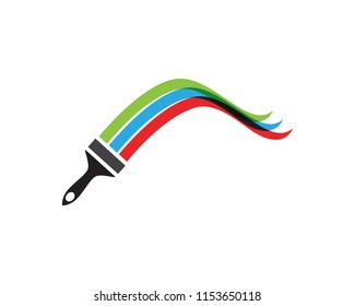 Paint Logo Template vector icon illustration design