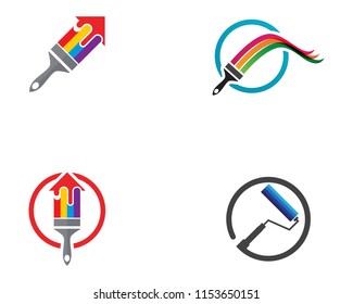Paint Logo Template vector icon illustration design