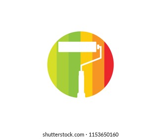 Paint Logo Template vector icon illustration design