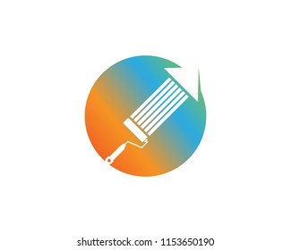 Paint Logo Template vector icon illustration design