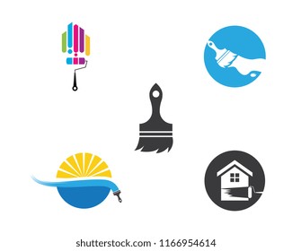 Paint Logo Template vector icon illustration design