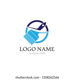 Paint Logo Template vector icon illustration design