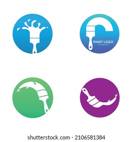 Paint Logo Template vector icon illustration design