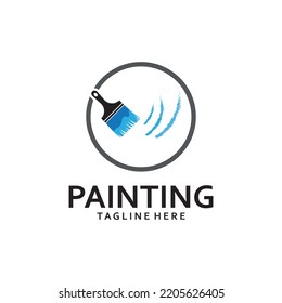 Paint Logo Template vector icon illustration design
