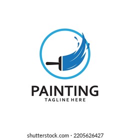 Paint Logo Template vector icon illustration design