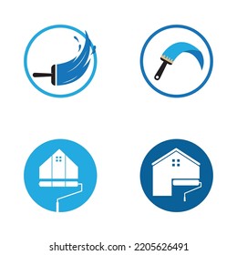 Paint Logo Template vector icon illustration design