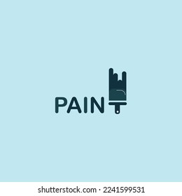 Paint logo template vector icon illustration