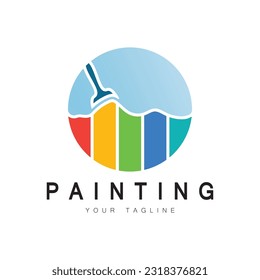 Paint Logo Template vector icon illustration design