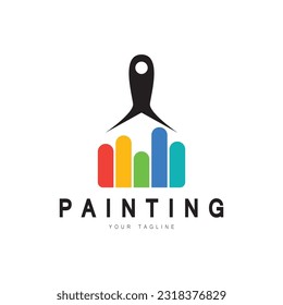 Paint Logo Template vector icon illustration design