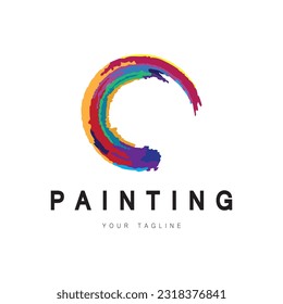 Paint Logo Template vector icon illustration design