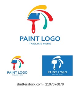 Paint Logo vector icon illustration 