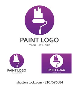 Paint Logo vector icon illustration 