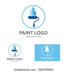 Paint Logo vector icon illustration 