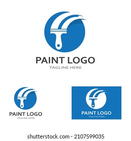 Paint Logo vector icon illustration 