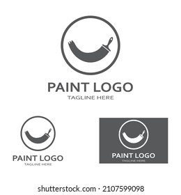 Paint Logo vector icon illustration 
