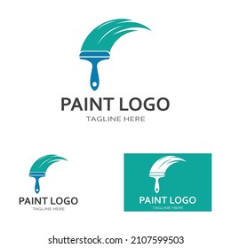 Paint Logo vector icon illustration 