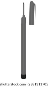 Paint marker pen. vector illustration