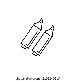 paint markers icons symbol vector elements for infographic web