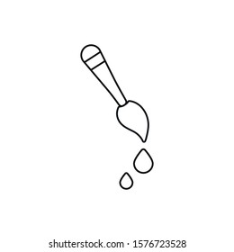 paint - minimal line web icon. simple vector illustration. concept for infographic, website or app.