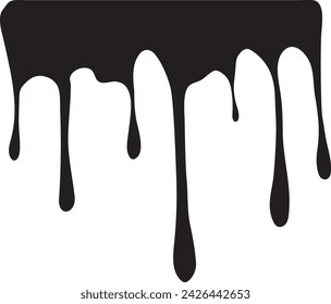 Paint oil liquid dripping illustrator editorial vector art for photo frame designs