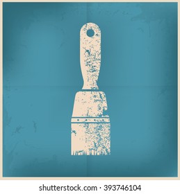 Paint on old background,grunge vector