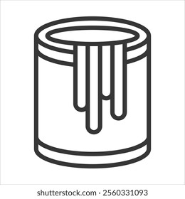 Paint Outline Icon Vector Illustration