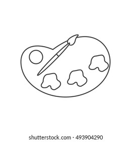 Paint palette and brush design